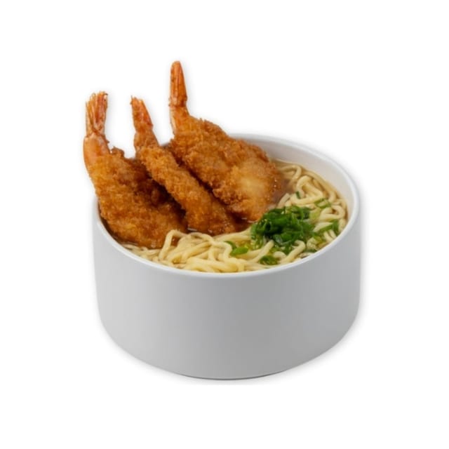 Saimin w/ Fried Shrimp.