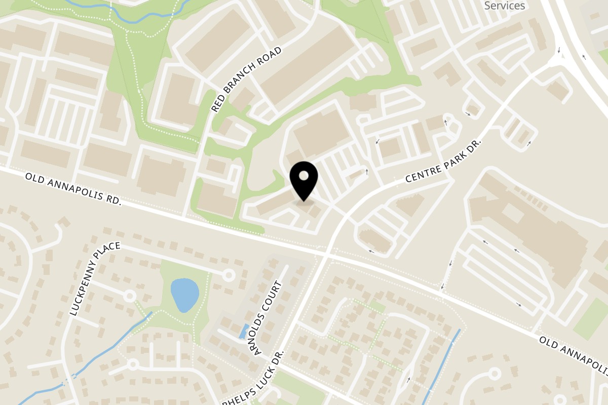 Map showing the location of L&L Hawaiian Barbecue Columbia on 8765 Centre Park Dr #12A in Columbia